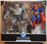 McFarlane DC SUPERMAN VS DEVASTATOR Batman Earth -1 Superman Action Figure Set