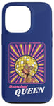 Coque pour iPhone 13 Pro Rétro 70s 80s Funky Disco Ball Afro Queen Diva Vintage