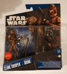 STAR WARS SPECIAL OPS CLONE TROOPER + GEONOSIAN DRONE SAINSBURY'S FIGURE 2-PACK