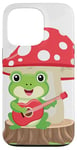 Coque pour iPhone 13 Pro Anime Kawaii Musical Frog Mushroom