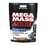 Weider Mega Mass 4000 (4kg) Chocolate Flavour, Mass Gainer with High Content of Complex Carbohydrate Blend, for Energy and Muscle Mass