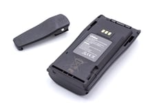 vhbw Batterie compatible avec Motorola CP200XLS, CP250, CP340, CP360, CP380, DP1400, EP450 radio talkie-walkie (2500mAh, 7,2V, NiMH) - avec clip de ceinture