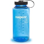 Nalgene Wide Mouth Sustain Tritan 50% Recycled 1L Bottle Slate Blue