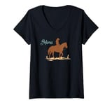 Womens Western Mother Daughter Matching "Mama" V-Neck T-Shirt