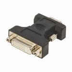 Adaptateur vga vers dvi | vga mâle - dvi-i femelle à 24 +5 broches | noir