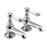 Bristan RS 1/2 C Renaissance Basin Taps - Chrome, Silver