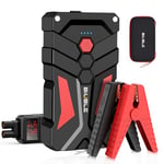 BIUBLE Booster Batterie 2000A 21800mAh Jump Starter Portable (Jusqu’à 8L Gas ou 6.5L Diesel) Démarrage de Voiture 12V avec Pinces de Sûreté Intelligentes Lampe à LED Port USB Charge Rapide 3.0