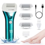 BarberBoss Electric Foot File Hard Skin Remover - Callus Remover, Foot Files for Hard Skin, Feet Hard Skin Remover Electric, Professional Pedicure Set for Feet (Green)