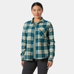 Helly Hansen Dam Lokka Organic Flanellskjorta Grön M