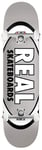 Real Team Classic Oval True Mid Silver Custom Complete Skateboard - 7.75"