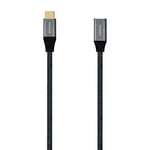 AISENS CABLE ALARGADOR USB 3.2 Type-C A107-0635 USB Type-C MACHO USB Type-C HEMBRA 1M GRIS