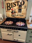 Pair Of Union Jack Flag Chefs Pads Hob Covers for AGA Cooker (Royal Crest )