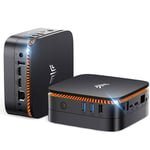 NiPoGi Mini PC Alder Lake N95(jusqu'à 3.4GHz,15W) AK1 Plus 16 Go DDR4/1TB M.2 SSD Mini Ordinateur de Bureau, Tour PC 4K @60HZ HD Dual Display,2.4/5G WiFi,RJ45 Gigabit Ethernet,BT4.2,VESA pour Bureau