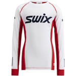 Swix Roadline Racex Genser Junior Bright White/Fiery Red, 164/14 ÅR