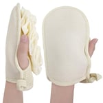 Exfoliating Mitt Body Scrub Exfoliator, Double-Sided Bath Exfoliating Gloves, Shower Loofah Sponge, Body Scrubber Exfoliator for Skin Cleaning