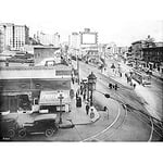 Artery8 Junction Main Street Spring 9th Los Angeles 1917 Photo Unframed Wall Art Print Poster Home Decor Premium