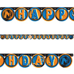 (PKT) Child Nerf Blast Happy Birthday Letter Banner