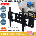 TV Wall Bracket Swivel Tilt 32 40 42 46 48 50 52 55 65inch LED LCD Flat Screen