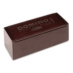 Cayro - Dominos - + 6 Ans - Modèle De Compétition - avec Coffret Deluxe en Bois Foncé - Jeu De Société Classique - Enfants Et Adultes - Idéal pour 2 À 4 Joueurs