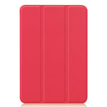 Coque Pour Ipad Mini 6 2021 8.3 Pouce Tablette,Étui Pour Ipad Mini 6 2021 8.3 Pouce Housse En Cuir Pu Avec Support À Trois Volets Et Fonction D'hibernation,Rouge