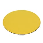 7even Tapis en Feutre Rond Jaune de 33 cm - 8 mm - Rembourrage en Feutre de qualité supérieure - Idéal pour de Nombreux Classiques - Sidechairs (33 cm, Gris/Jaune)