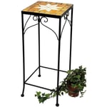 Tabouret à fleurs Mosaïque d'angle 62 cm Support pour fleurs 12012 Table d'appoint pour plantes Table en mosaïque - Dandibo