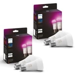 Philips Hue - 2x 2Pack E27 - White & Color Ambiance - Bundle