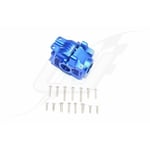 [FR] Gpm Alloy Rear Gear Box -17Pc Set Blue Traxxas 1:10 Rustler 4X4 Hoss Slash