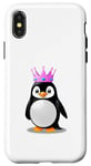 Coque pour iPhone X/XS Costume incroyable de pingouin pour les fans de l'Arctique