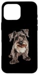 iPhone 16 Pro Max Miniature Schnauzer Chocolate Case