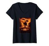 Womens The Mummy Imhotep Sand Face Movie Poster V-Neck T-Shirt