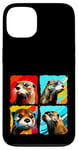 iPhone 13 Otter Pop Art Colorful Drawing Painting Case