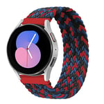 EMIOBAND Tressé Solo Loop Bracelet 22mm Compatible pour Samsung Galaxy Watch 3 45mm/Galaxy Watch 46mm/Gear S3, Compatible pour Huawei Watch GT2 Pro/GT2e/GT 46mm Bracelet Sport