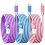 Aioneus iPhone Charger, 3Pack 2M iPhone Charger Cable MFi Certified USB Cable 14