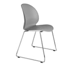 Fritz Hansen - N02-20 Recycle Grey - Ruokapöydän tuolit - Nendo - Harmaa - Metalli/Muovi