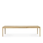 Ethnicraft - Bok Extendable Dining Table Oak 100 x 200-300 cm - Spisebord - Alain Van Havre - Tre farget - Tre