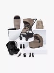 Silver Cross Dune 2 Pushchair, Carrycot & Accessories with Dream i-Size Car Seat and Base, Mocha/Black