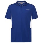 HEAD Men's Club Tech Polo Shirt, Royal Blue, S UK