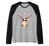 Marvel Hawkeye Cat Holiday Sweater Raglan Baseball Tee