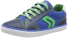 Geox J Gisli Boy Sneaker, Royal Green, 4 UK