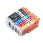 PGI570XL CLI571XL Set of 5 Ink Cartridges For Canon PIXMA MG5750 MG5751 Printer