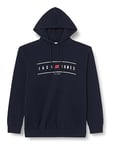 JACK & JONES Jjelliot Logo Sweat à Capuche Pls Sweatshirt, Blazer Bleu Marine, 4XL Homme