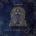 ♍ VIRGO the Virgin August 23 - September 22 Astrology Zodiac Sign Greeting Card