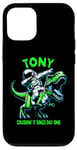 Coque pour iPhone 12/12 Pro Tony Crushin' It Since Day One Astronaute Dinosaure Cartoon