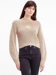 Calvin Klein Monogram Cotton Jumper, Travertine