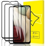 3-pack, härdat glas för Samsung Galaxy A12-M12-A32 5G [full täckning] [9H hårdhetsskyddsglas] [bubbelfritt] [Ant 748