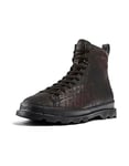 Camper Men's Brutus Ankle boot, Dark Brown Leather, 9 UK