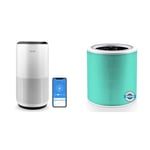 LEVOIT Air Purifiers for Large Home Bedroom 83m², CADR 400m³/h, Alexa Enabled & Core 400S Toxin Replacement Filter Against 99.97% of Air Pollution Exhaust Gas