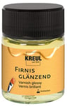 KREUL 86150 - Vernis brillant, 50 ml, protège de la poussière et des salissures, vernis de finition transparent & élastique à base de résine synthétique, pour la peinture à l'huile et acrylique