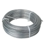 Linxor - Fil tension en acier galvanisé grillage - 100 m x 2.7m Ø - Gris